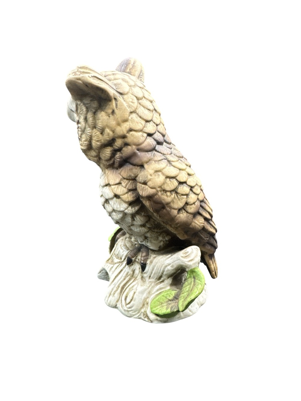 Vintage 1970s Bisque Porcelain Rotating Owl Rotating Music Playing Figurine - Picture 6 of 8